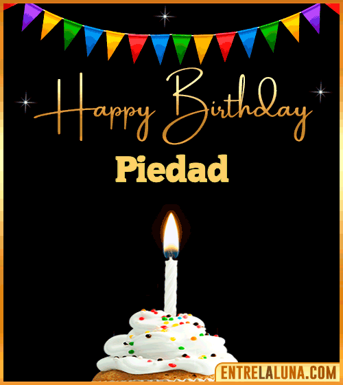 GiF Happy Birthday Piedad